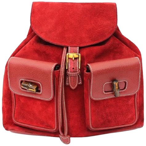 red gucci bookbag|Gucci small backpack price.